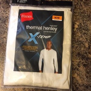 Hanes Xtemp Thermal Henley 